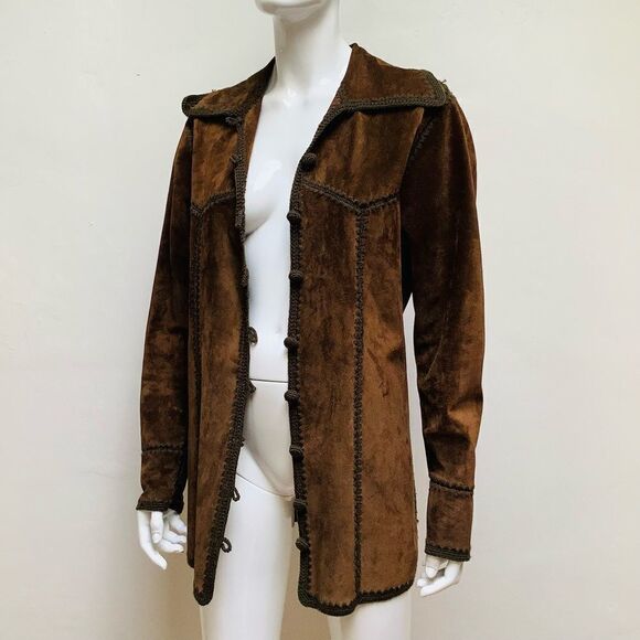 Prada Suede Jacket Medium Brown - Picture 1 of 8